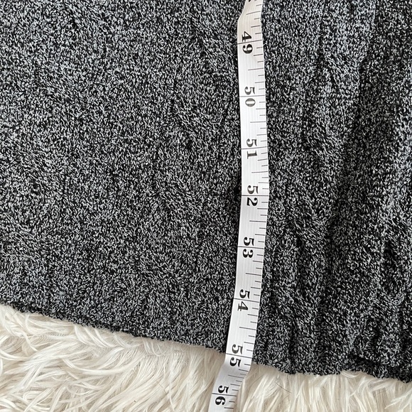 RUMORED Lakeville Maxi Dress S | Smoke Heather Gray | Stretch Textured Knit NWT - Picture 11 of 13